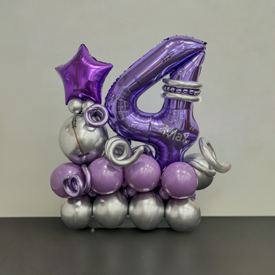 Balloon Birthday Number stack