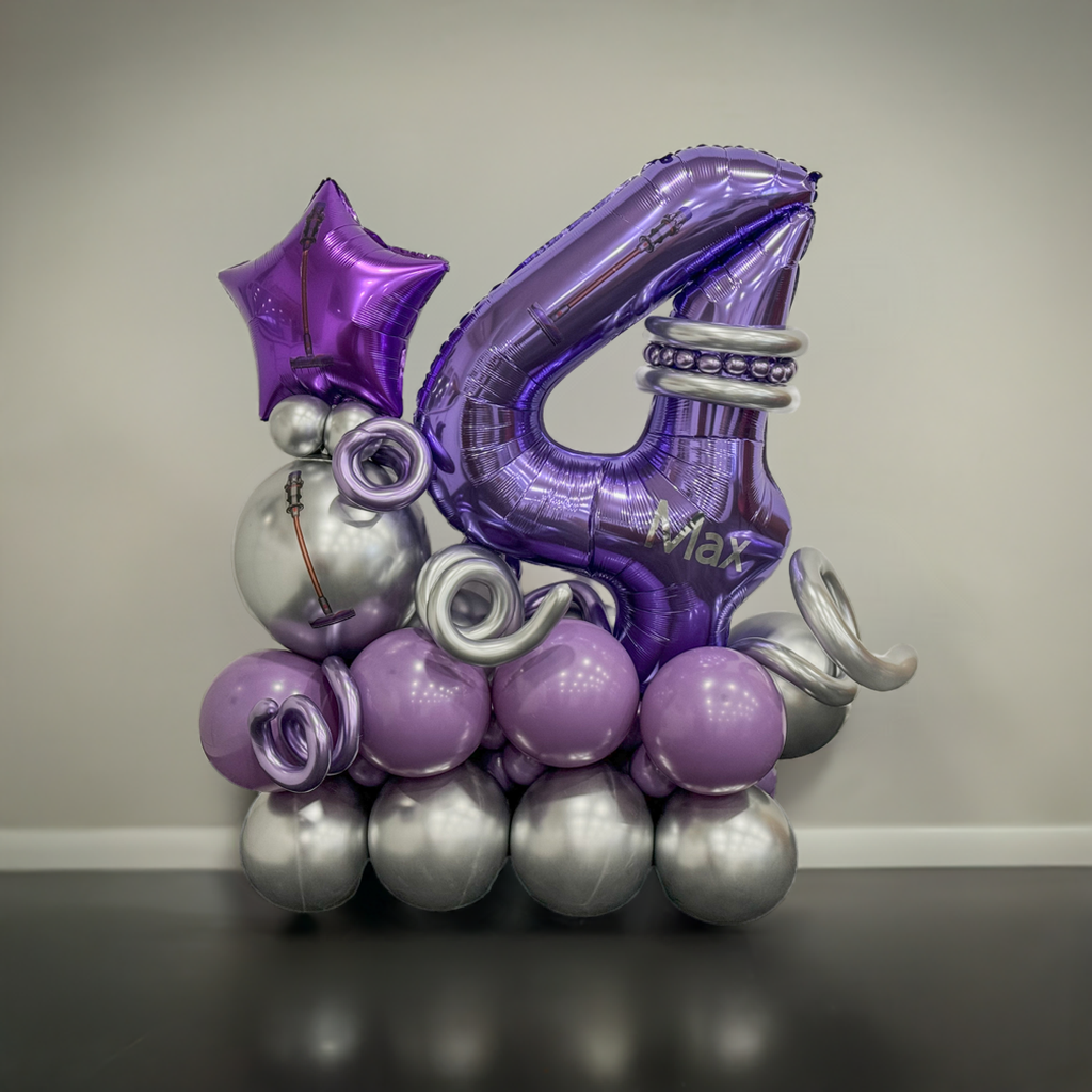 Balloon Birthday Number stack